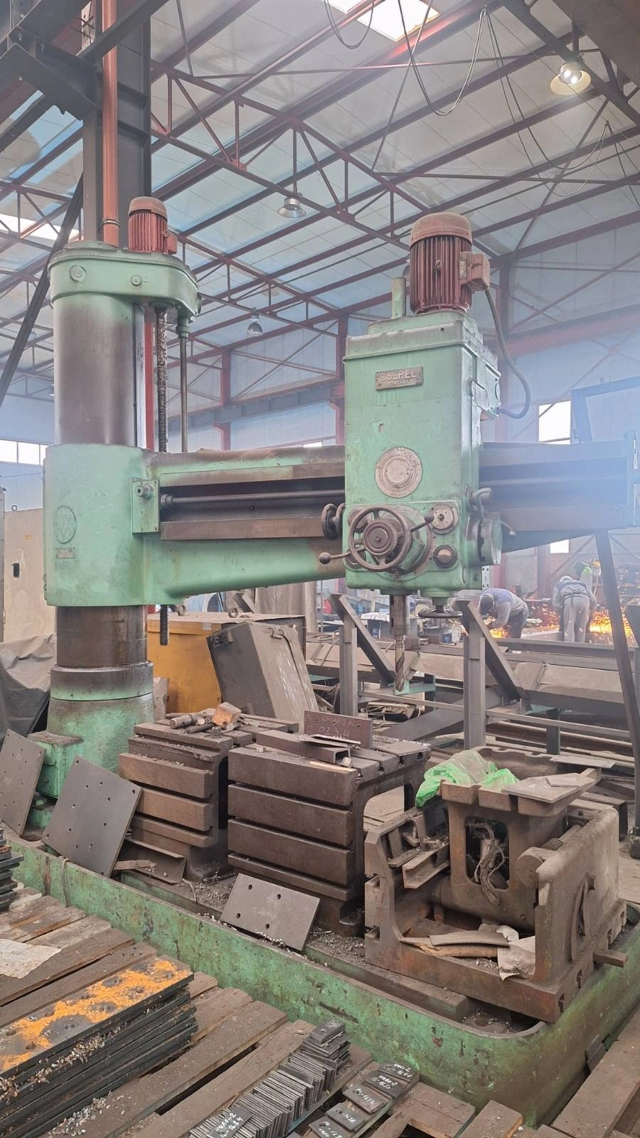 CZEPEL Radial Drill, in good working condition, visible under power