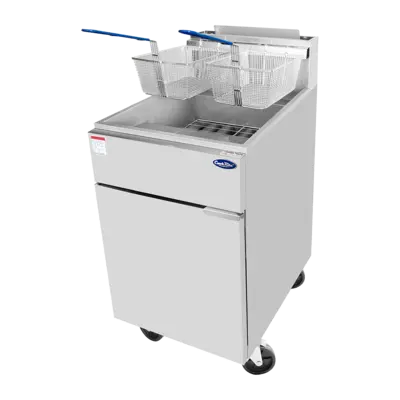 New | in-Stock Atosa New Atosa ATFS-75ES — 75 LB Deep Fryer Propane 170,000 BTU Cookers / Coolers / Fryers Illinois US | Falcon Restaurant Supply #1374960