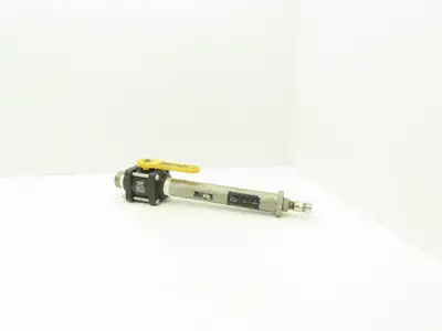 Foxboro BS806AN Poly Ball Valve Flow Chamber Sensor Tube 1.5"npt