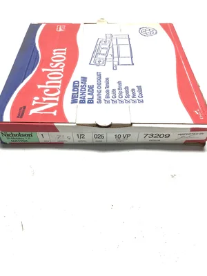 Nicholson 73209 Welded Bandsaw Blade 10 VP Teeth 025 Gage (Lot of 8)
