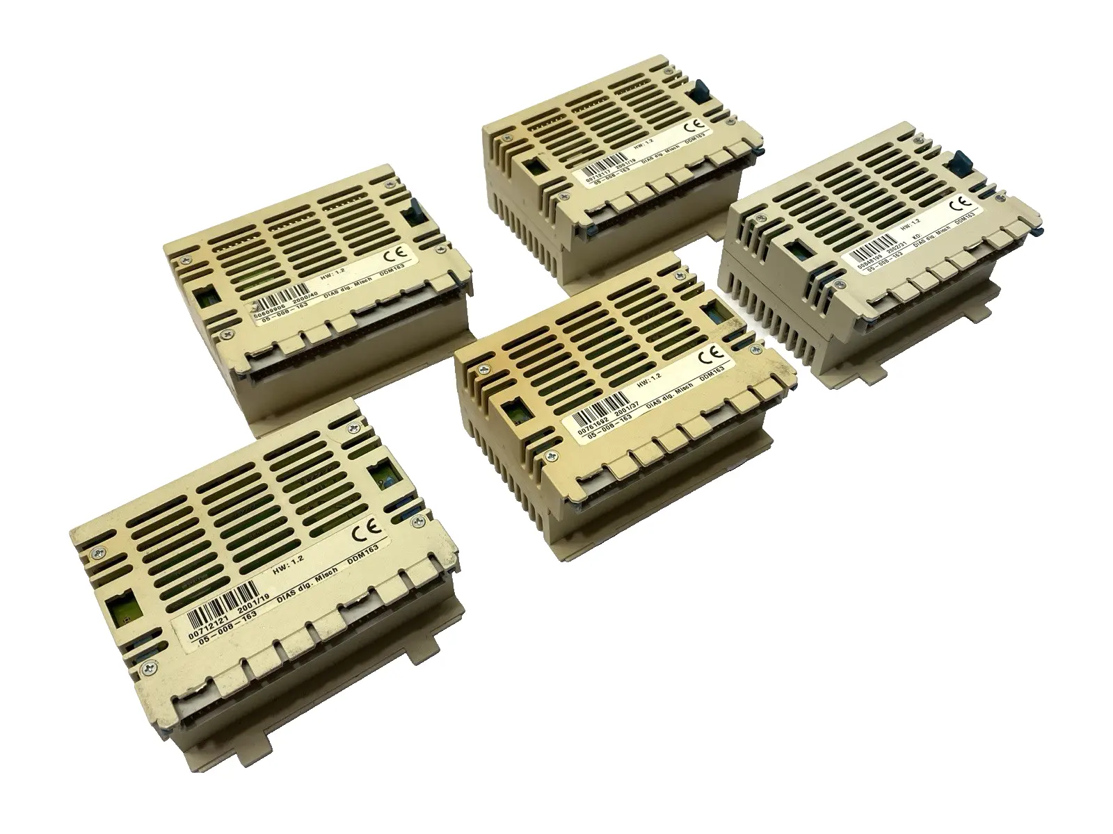 USED SIGMATEK DIAS DIGITAL CONVERSION MODULE DDM 163 LOT OF 5