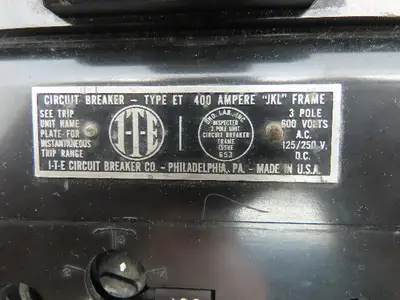 ITE ET Circuit Breaker 300A 600V JKL Frame