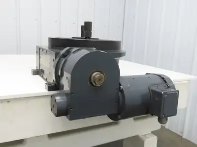 Dial-X 10"Rotary Table Indexer Drive 4 Position Rotator Motor 1/2Hp 3Ph 230/460V