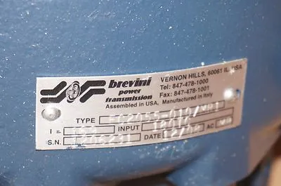 NEW BREVINI POWER TRANSMISSION EC2055-010/MR1 SPEED REDUCER EC2055010MR1