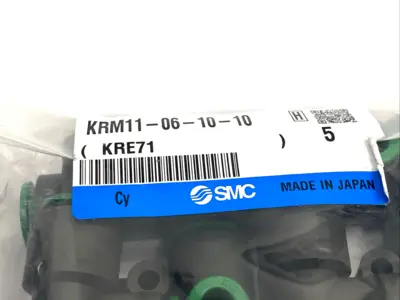 KRM11-06-10-10 | SMC  Pneumatic Fitting Manifold, 6mm Tube O.D. 10mm Port LOT OF 5 - New