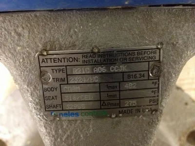 Neles Jamesbury 6"-150 V-Ball Control Valve