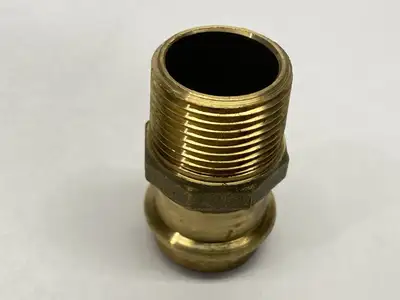 10075844 | Elkhart  Male Adapter Brass 1" Press x MPT - New Other
