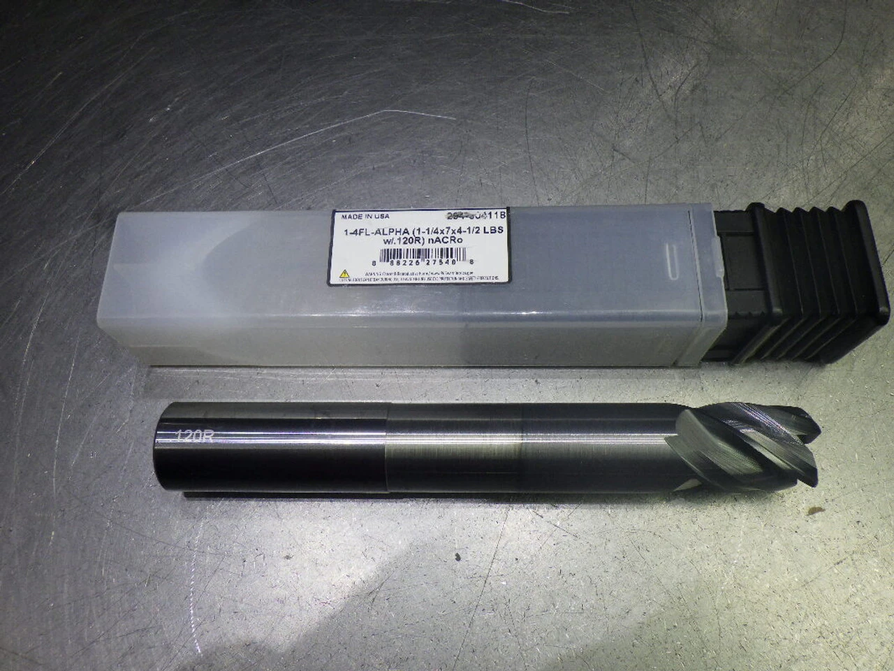 Monster 1" 4 Flute Carbide CR XXL Endmill 1" Shank .12" R 294-004118 (LOC944)