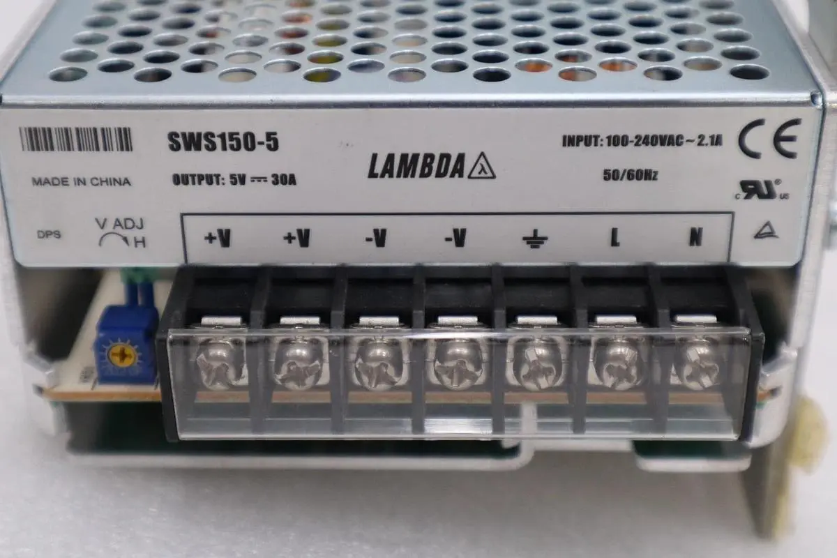 NEW LAMBDA SWS150-5 POWER SUPPLY 100-240VAC 2.1A INPUT 5VDC 30AMP STOCK H1391