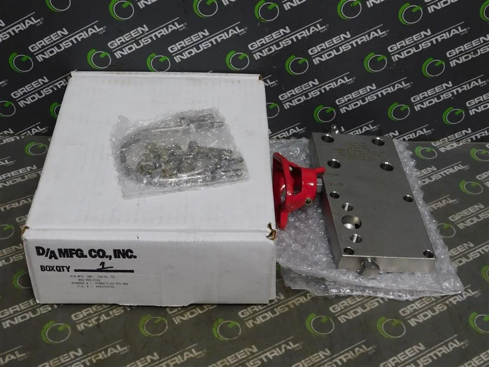 D/A Mfg. Inc., Co. PTM4U-T-SS-TFS-DEG Unimount Pressure Transmitter Manifold New