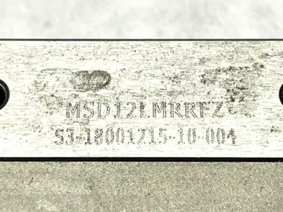 MSD12LMRRFZ | Linear Guide Block w/ Plastic Rail - Used