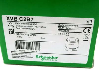 NEW SCHNEIDER XVB C2B7 CLEAR STEADY LED UNIT XVBCB7