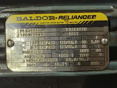 USED BALDOR ZDVSM4316T