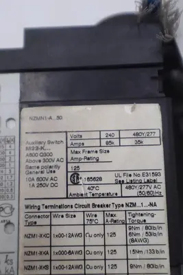 NZMN1A50 / NZMN1-A...50 EATON MOELLER BREAKER USED STOCK K-3475