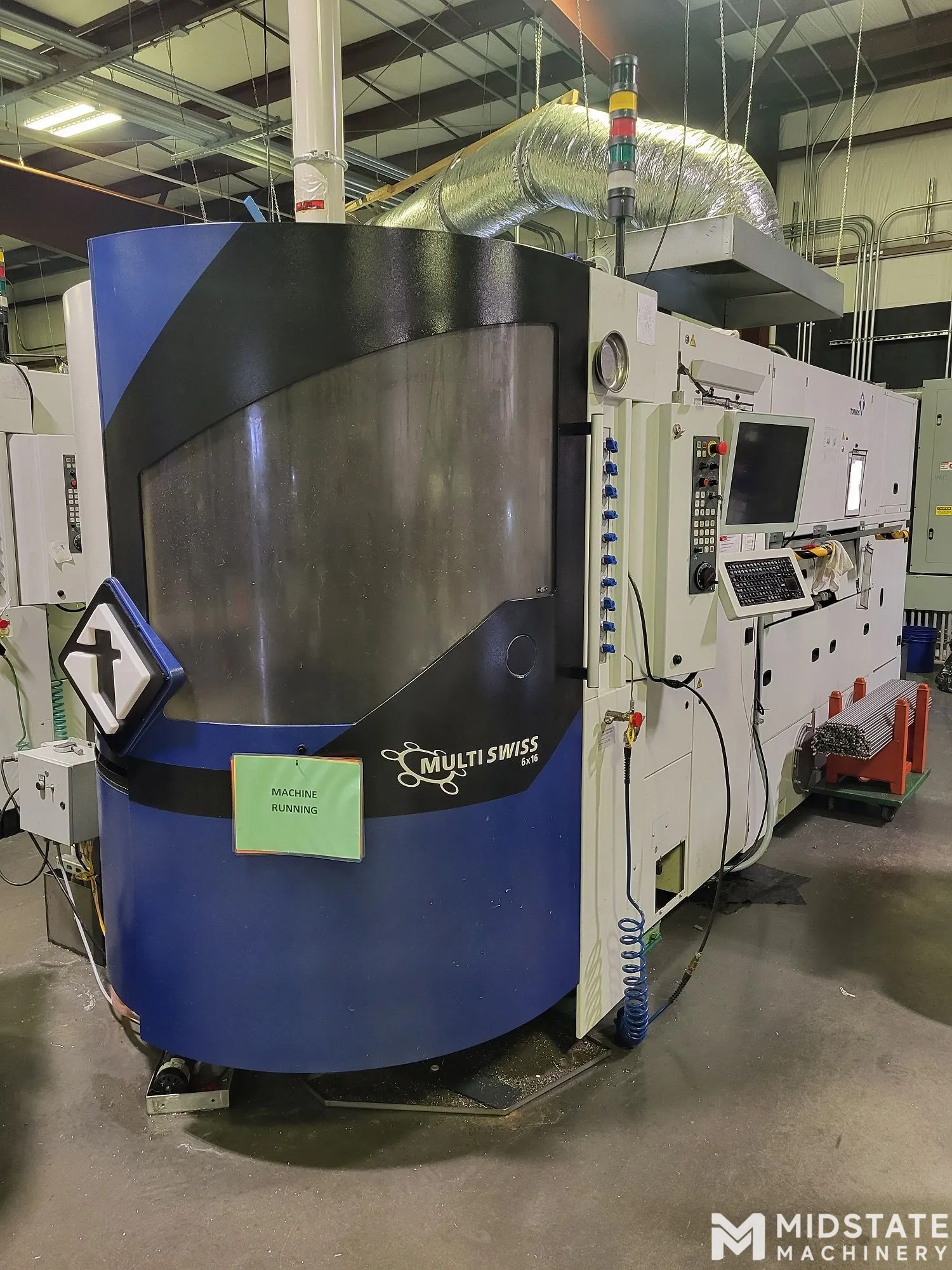 Tornos Multiswiss 6x16 CNC Swiss Lathe, New in 2016