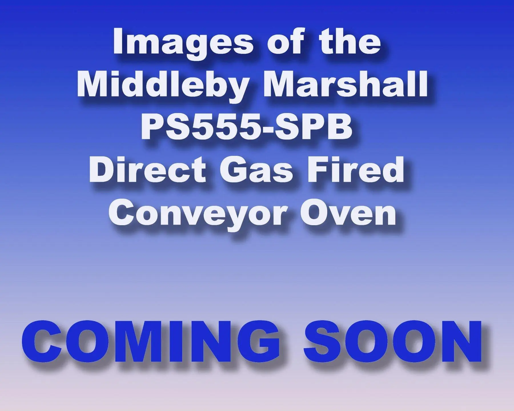 USED MIDDLEBY MARSHALL PS555 SPB