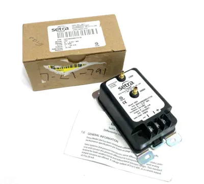USED SETRA DIFFERENTIAL PRESSURE TRANSMITTER 0-2.5" WC RANGE