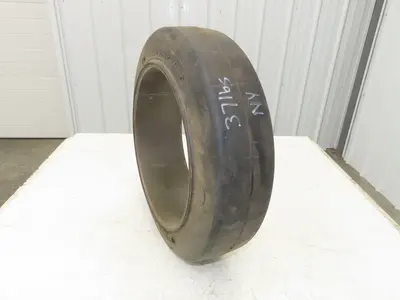 Super Solid 18x5x12-1/8 Forklift Tire Smooth Press-on Black