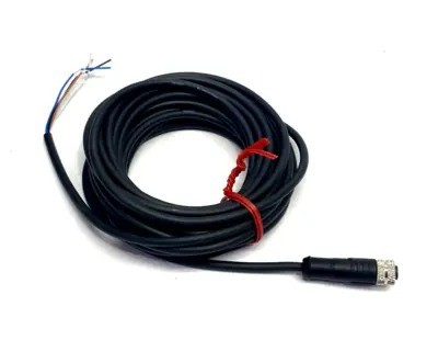 New | in-Stock KEYENCE SINGLE ENDED FEMALE CORDSET M8 4-PIN 5M Cable & Wire | Maverick Industrial Sales #1106346