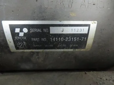 Toyota 7FBH25 Electric Forklift 48V Drive Unit Motor Axle Wheels Brake Assembly