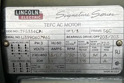 New | in-Stock LINCOLN TF5334CN Industrial Controls Ohio US | Surplus Asset Holdings #1241725