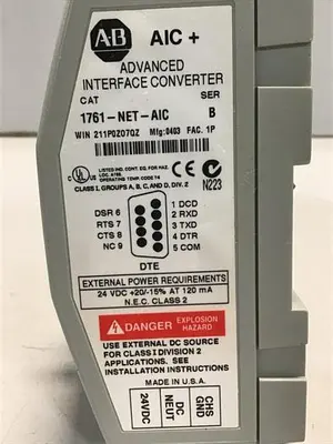 USED ALLEN BRADLEY 1761-NET-AIC SER B