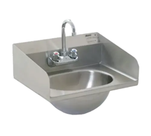 Eagle Group HSA-10-F-LRS Wall Mount Commercial Hand Sink w/ 13 1/2"L x 9 3/4"W x 6 3/4"D Bowl, Side Splashes