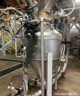 Used FMC 8' x 60' Sanitary Stainless Steel Rotary Dryer – Steam Heated with IEP Explosion Protection System