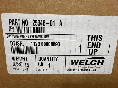 WELCH 2534 WOB-L Other Vacuum Pumps | Fram Fram LLC (13)