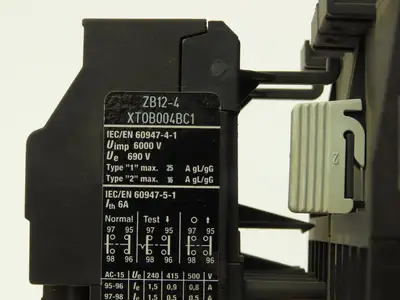 Eaton ZB12-4 Motor Starter Relay Contactor Accessory Set 10HP 7.5A 600VAC