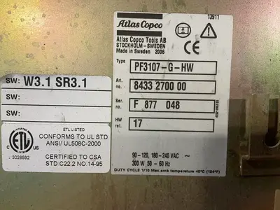 Used 2006 ATLAS COPCO PF3107GHW Automation Control (HMI) Ohio US | HGR 24 #1508094
