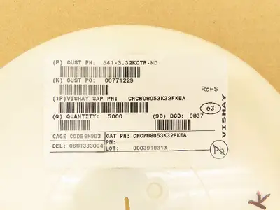 Vishay CRCW08053K32FKEA Chip Resistor Tape And Reel 3.32 kOhms ± 1%  5000 Pcs