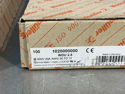 New | in-Stock WEIDMUELLER 1020000000 Terminal Blocks Ohio US | HGR 24 #1305225