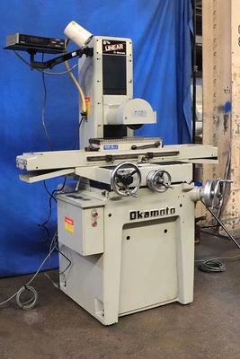 Used 1994 Okamoto LINEAR 618B, 1994, 1X DRO, ROLLER BEARING TABLE, Reciprocating Surface Grinders New Jersey US | Machinery Values #1460729