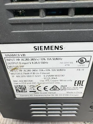 SIEMENS 6SL3210-5BB17-5UV1 Electrical/PLC/Automation | ESS Industrial Equipment Sales (6)