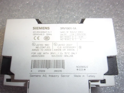 USED Siemens 3RV1021-1EA10 + 3RV1901-1A