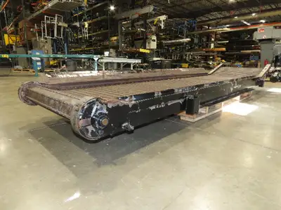 Turbo Systems 40"x 14' CNC Scrap Chip Conveyor Low Profile 230/460V 3PH 10FPM