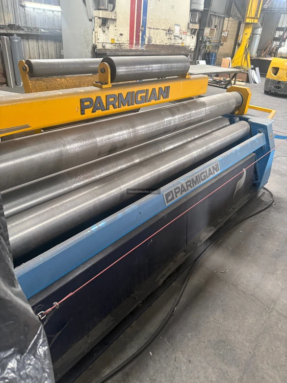 Used Parmigiani VBH 8-210 Plate Bending Rolls including Pinch Illinois US | Meadoworks #1514567
