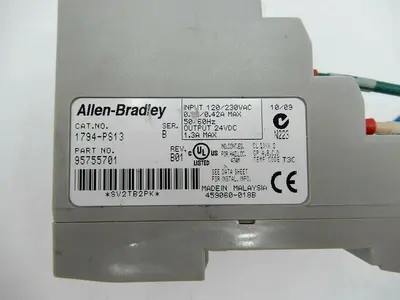 ALLEN BRADLEY 1794-PS13 24VDC POWER SUPPLY I/O SERIES B REV B01 STOCK 755