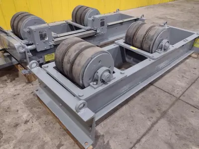 20 TON ARONSON MODEL #WWR-20 POWERED TANK TURNING ROLL SET WITH DRIVE & IDLER: STOCK #22313