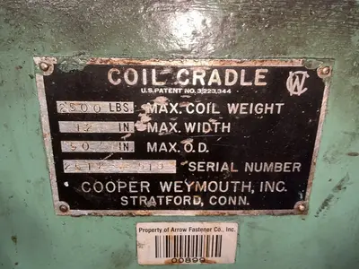 Used COOPER WEYMOUTH INC _UNKNOWN_ Coil Cradles Ohio US | HGR 24 #1539849