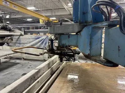Used 2002 SAWING SYSTEMS RADIAL ARM POLISHING Polishing Machinery including Buffers Michigan US | All Used Stone Equipment #1568614