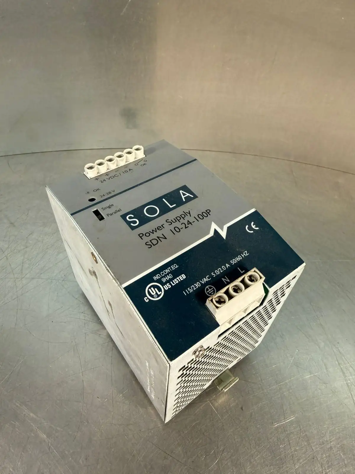 Sola SDN-10-24-100P Power Supply Mod. 115/230Vac 5.0/2.0A 50/60Hz (5.4.2)