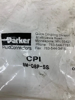 NEW Parker 8M-Q8P-SS