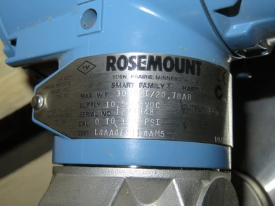 Rosemount 3051L4AAFD11AAM5 , Cal. 0-300 psi , Flange 3"-150  Unused Condition