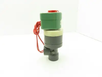 Plast-o-matic DAS5V16G20-PV Solenoid Valve 3/4" NPT Vented PVC Control Valve