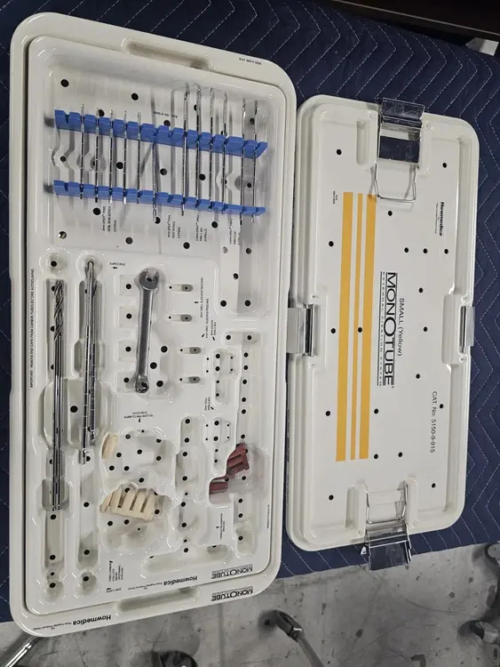 Used Howmedica Howmedica 5150-9-915 Small Yellow Monotube External Fixation System ASIS Endoscopy Texas US | PT Medical Technologies #1458412