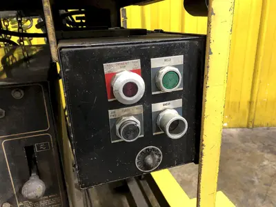 10" x .080" COIL JOINING TECH SHEAR BUTT END WELDER WITH MILLER ECONO TWIN HF WELDER: STOCK #19064