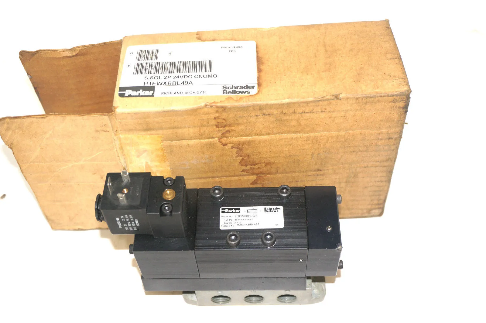 NEW PARKER H2EWXBBL49A SOLENOID VALVE