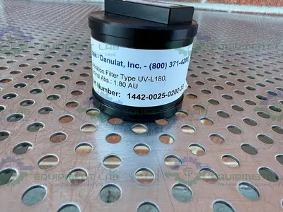 USED OPTEK / DANULAT 1442-0025-0202-33 CALIBRATION FILTER UV-L180, 1.80 AU